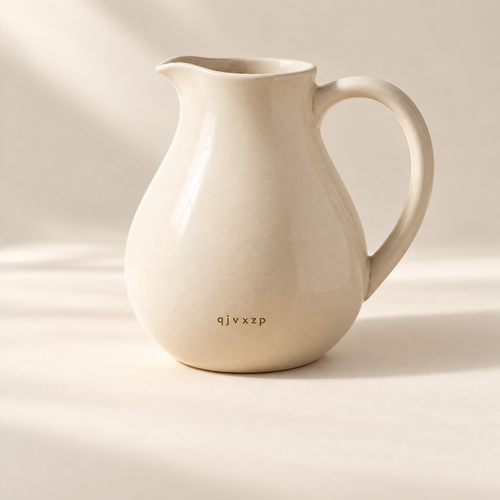 qjvxzp Ivory Ceramic Water Pitcher