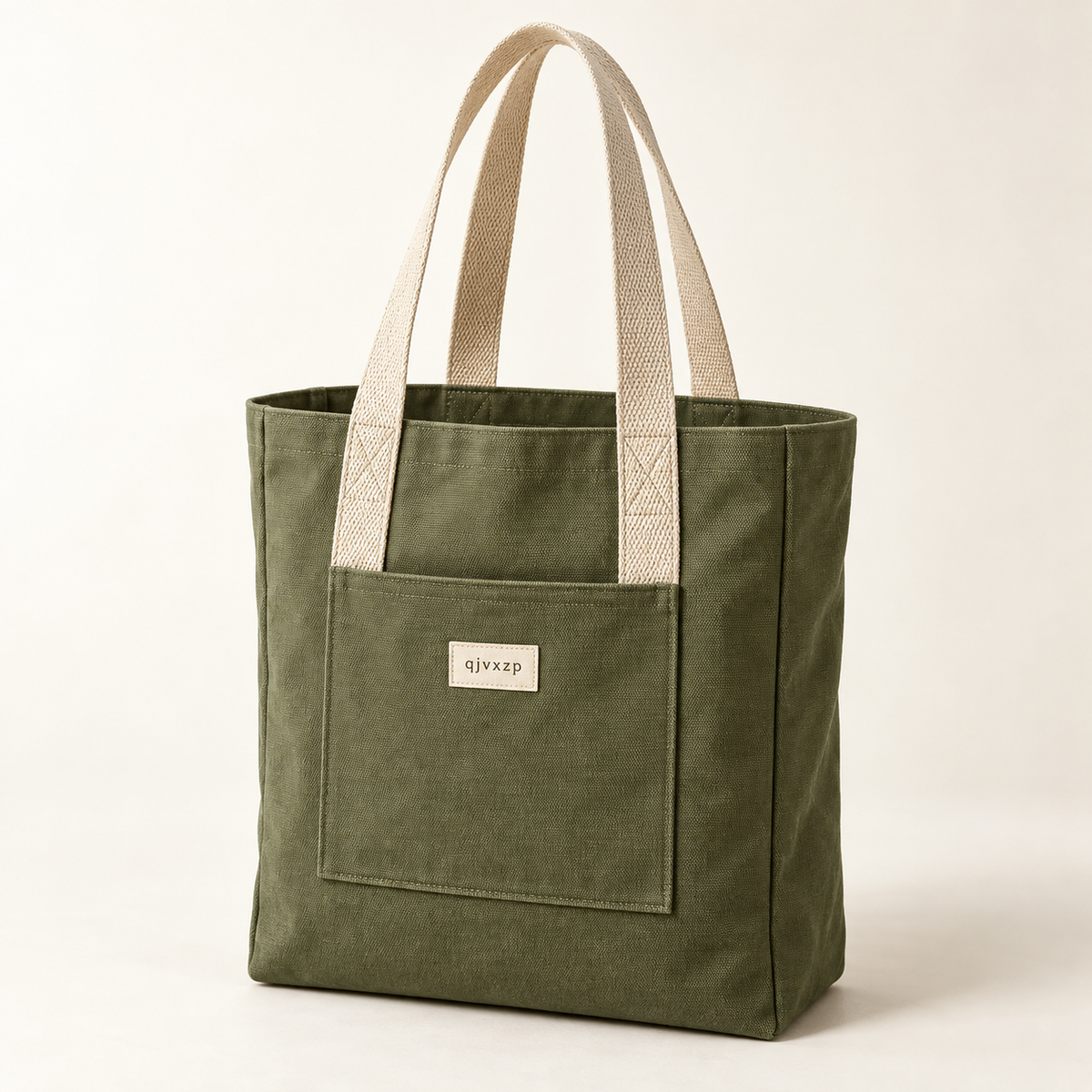 qjvxzp Olive Canvas Market Tote