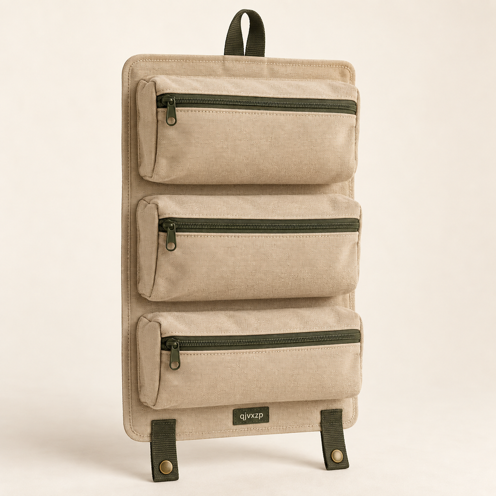 qjvxzp Sand Roll-Up Toiletry Organizer
